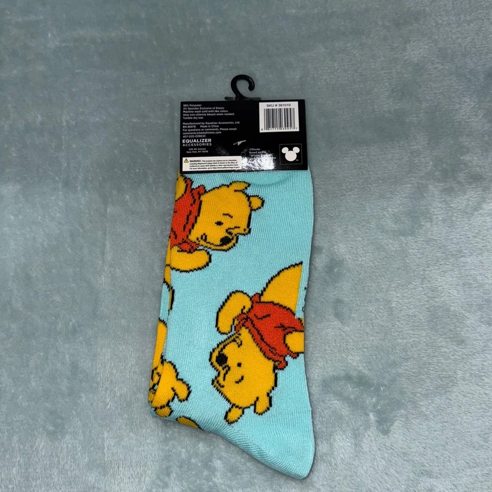 Disney Light Blue Winnie the Pooh Socks
